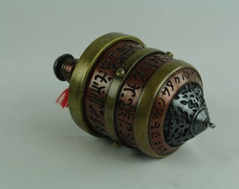 MADE to ORDER: Spinning Top Deck Box by Leifkicker. Metallic Colored Resin . Great for EDH; holds 100 Sleeved Cards.