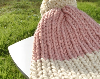 Pink Beige child Hat