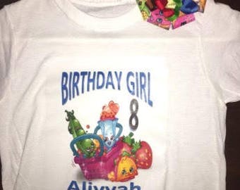 Shopkin Hairbow/matching tshirt