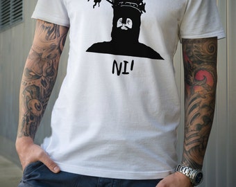 Monty Python tshirt knights who say Ni the holy grail