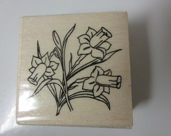 Easter Stamps-Easter Decor-Daffodils Easter Stamp