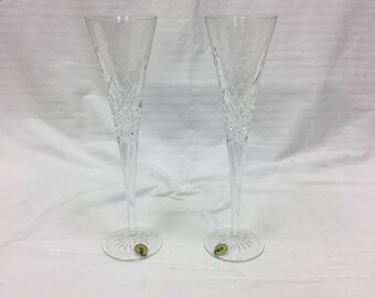 Waterford crystal toasting flutes