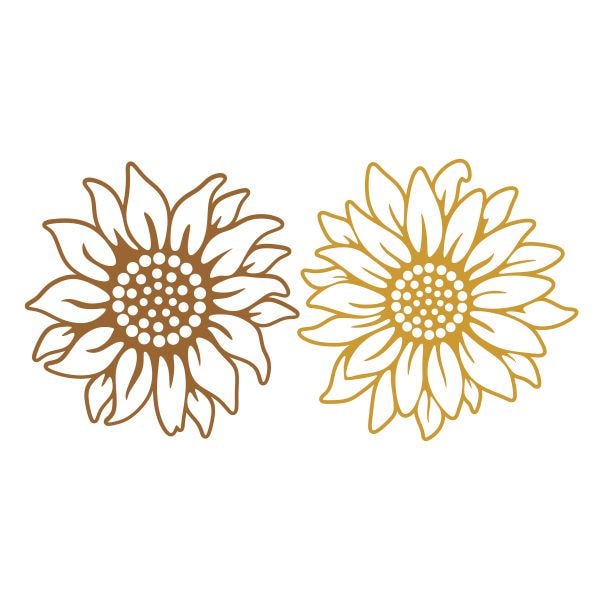 Download Sun Flowers Sunflower Cuttable Design SVG PNG DXF & eps