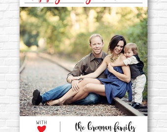 Striped New Year Holiday Card
