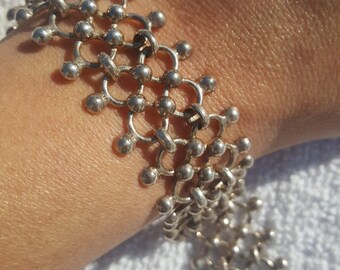 Vintage 925 silver link bracelet