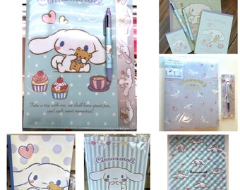 RESEREVED FOR BLUEMIST99: 2018 New Cinnamoroll gold top mechanical pencil, matching multicolor pen pencil, memo pads, notebooks, file folder