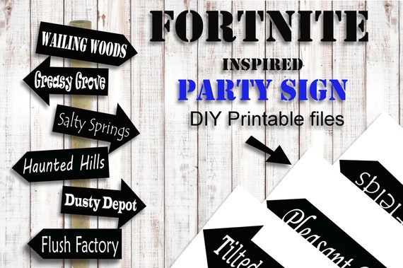 fortnite sign fortnite birthday video game birthday - fortnite birthday banner free printable