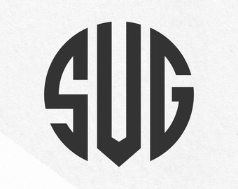 Master Circle Svg, Master circle font, Svg Font Svg Monograms Svg Monogram Font Letters SVG file SVG designs cutting files monogram