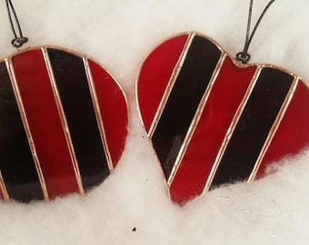Five stripes suncatcher Christmas ornament Tiffany stained glass Atlanta United