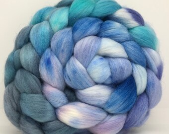 Spinning Fiber Polwarth/Bombyx/Firestar 60/20/20- 5oz - Frozen Fjord 1