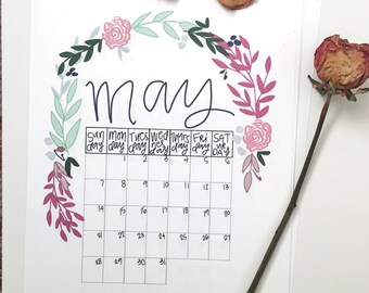 2018 Floral Calendar (8.5x11)
