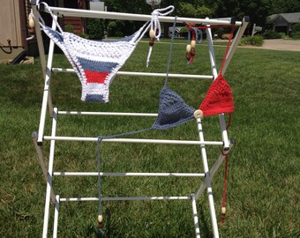 Red White & Blue Bikini Bottom