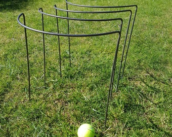 4 pack Medium Curved Plant Supports in 6mm mild steel
