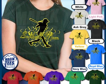 Softball Mom (Silhouette) T-Shirt
