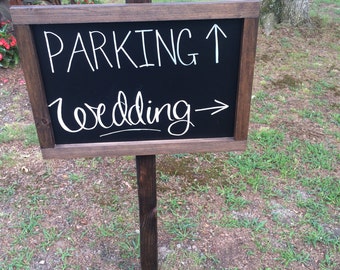 Stake Chalk Sign w/ Custom Writing