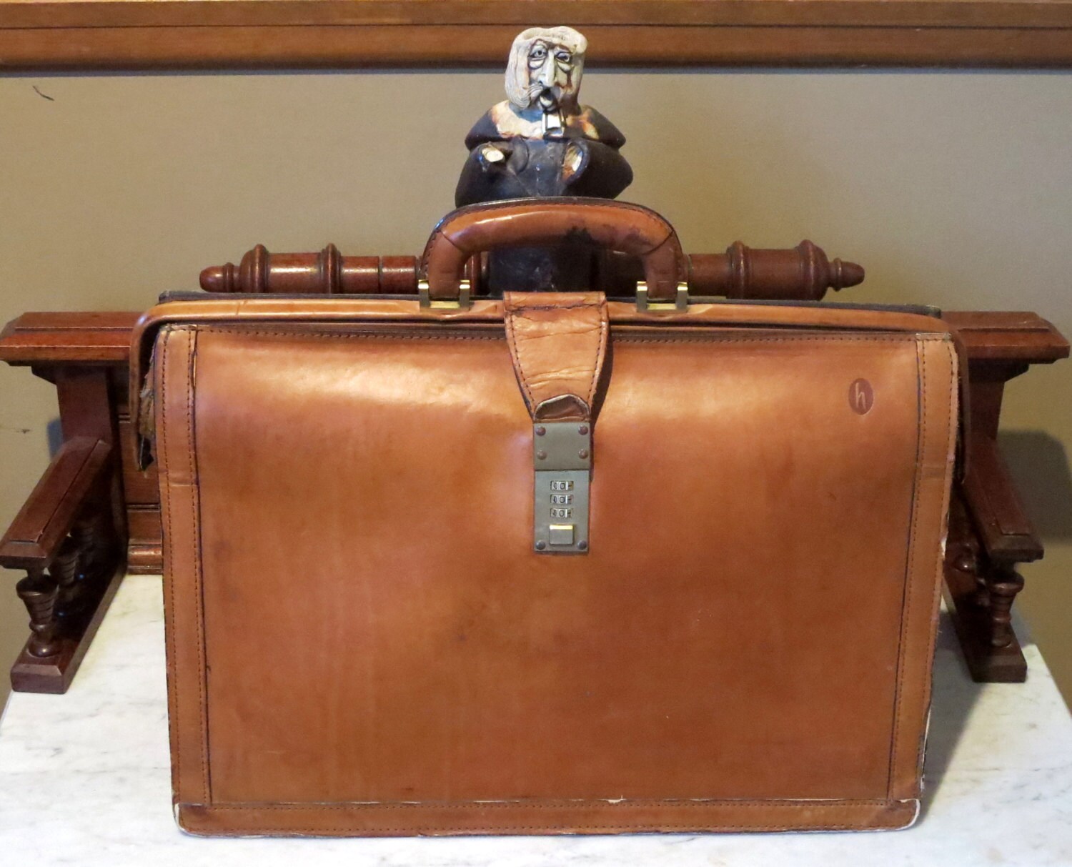 Hartmann Natural Tan Belting Leather Lawyer Executive