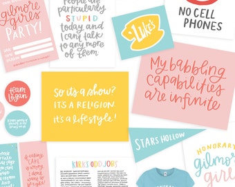 Gilmore Girls Party Printable Pack! | Gilmore Girls Quotes