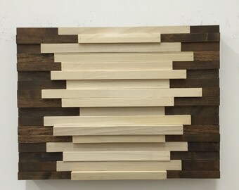 Wood Wall Art - Wood Art Sculpture Reclaimed Wood Art Wall Installation