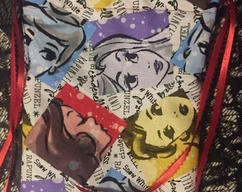 Princess Faces Fairy Tale Inspired Large Tarot Bag
