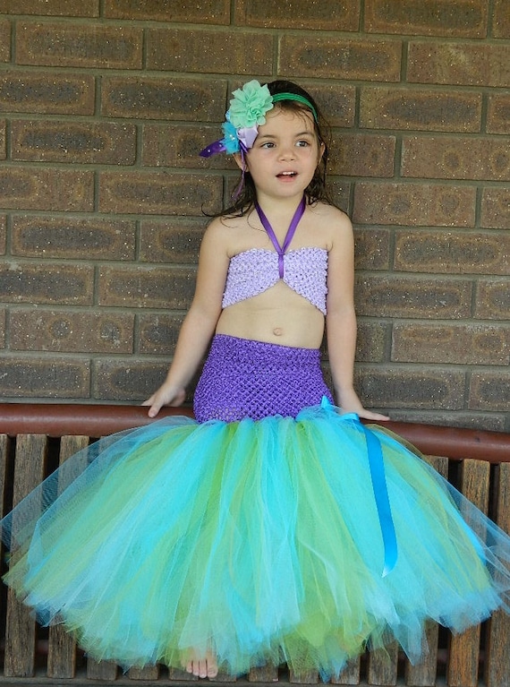 Mermaid Baby Tutu Dress Princess mermaid Tutu Dress with