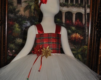Holiday Tutu Dress, Girls Christmas Dress, Toddler Christmas Dress, Infant Christmas Dress, Christmas Tutu,Baby Christmas Dress, Plaid Dress