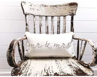 Mr & Mrs Lumbar Pillow