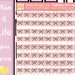 Bow washi planner Stickers Ballerina pink bow washi stickers