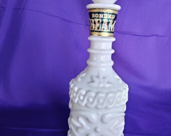 Vintage Jim Beam Milk Glass collectible bottle/decanter