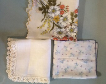 Vintage Handkerchief for something old something blue