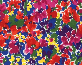 Cotton Fabric / Floral Cotton Fabric / Abstract Floral Fabric / Floral Cotton Fabric