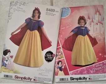 Mother and Daughter Snow White Sewing Patterns (Simplicity 8487 and 8489)