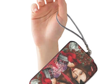 LEATHER STATEMENT CLUTCH