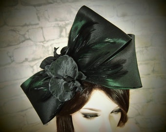Deep Emerald Green Headpiece