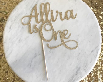 First birthday cake topper, 1st birthday cake topper, one cake topper