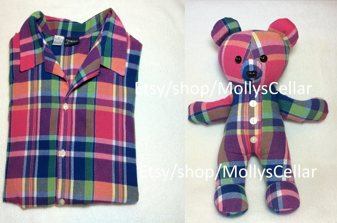 memory teddies from clothes