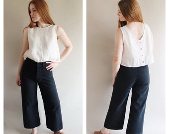 Persephone Pants in Black - Made to order
