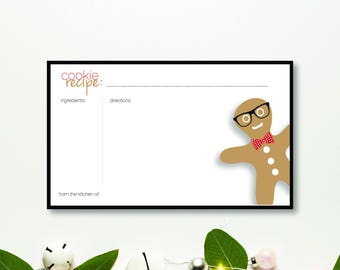 Cookie Recipe Card | Printable