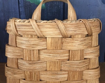 Handmade Basket, Small Pocket Basket, Wall Basket, Hanging Basket, Flower Basket, Made in USA