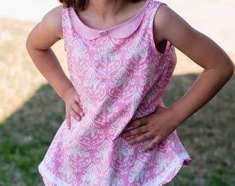 Huge Sale ... Girls A-Line Dress and Tunic PDF Pattern ... Jane's Plain Dress & Tunic Top