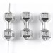 Silver Metal Beads-Barbell Dumbell Live Lift 20x8mm (10 Pieces)