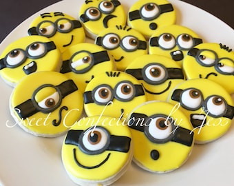 Minions Minion Cookies Birthday Party Favors