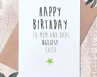 Funny birthday card, birthday card for her, funny Card for sister, birthday card funny, birthday card for him, birthday card for brother