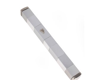 Jerusalem Metal Mezuzah with blessings for home
