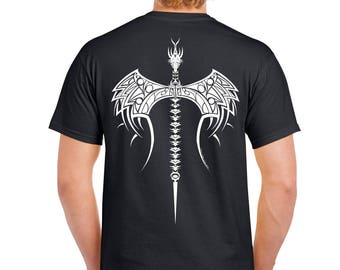 Tribal Dragon Axe Tshirt