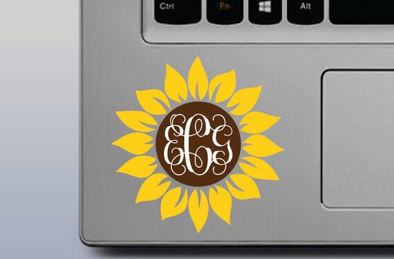 Free Free 201 Monogram Monogram Decal Sunflower Svg SVG PNG EPS DXF File