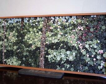 Wood wall art - A POINTILLISM FOREST - impressionism, wood pointillism - wooden wall art, modern art, contemporary art, original wood