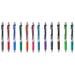 12-Color FULL Set - Pentel EnerGel BL77 Assorted Colors 0.7mm Metal Tip Retractable Liquid Gel Roller Pens