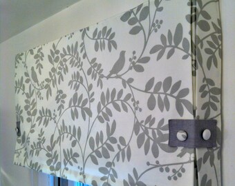 Custom Made to Order Box Pleat Valance Using Your Fabric