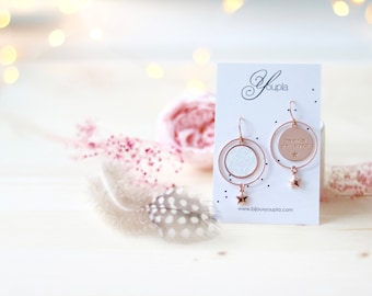 NEW! Reversible COSMOS earrings pair with removable rings
