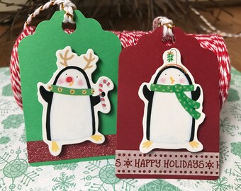 Christmas gift tags, gift tags, paper tags
